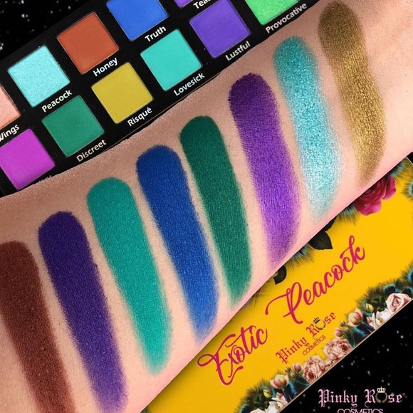 🎀PINKY ROSE EXOTIC PEACOCK EYESHADOW PALETTE - Picture 7 of 11